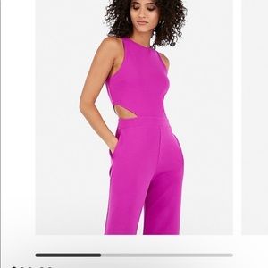 NWT Purple Express Cutout Jumpsuit